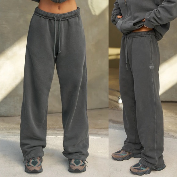 Joah Brown Pants - Brand New- JOAH BROWN Oversized Straight Leg Jogger in Washed Black Terry 🩶✨